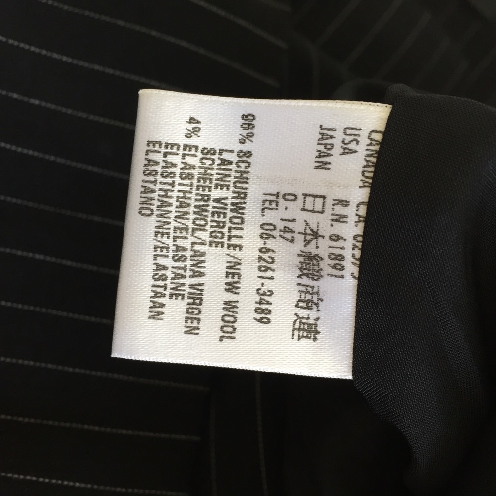 Escada Crewneck Button Front Pin Stripe Blazer - image 5